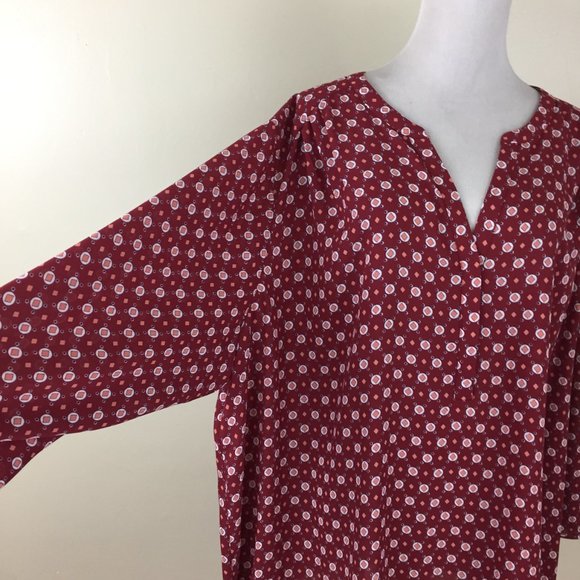 NWT NYDJ NOT YOUR DAUGHTERS JEANS Multi-Color 3/4 Perfect Blouse Shirt - Picture 7 of 11